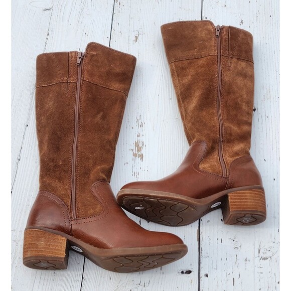 B.O.C Born Of Concept Austell Suede Leather Knee High Fashion Boots 6 /36 WIDE - Picture 10 of 13